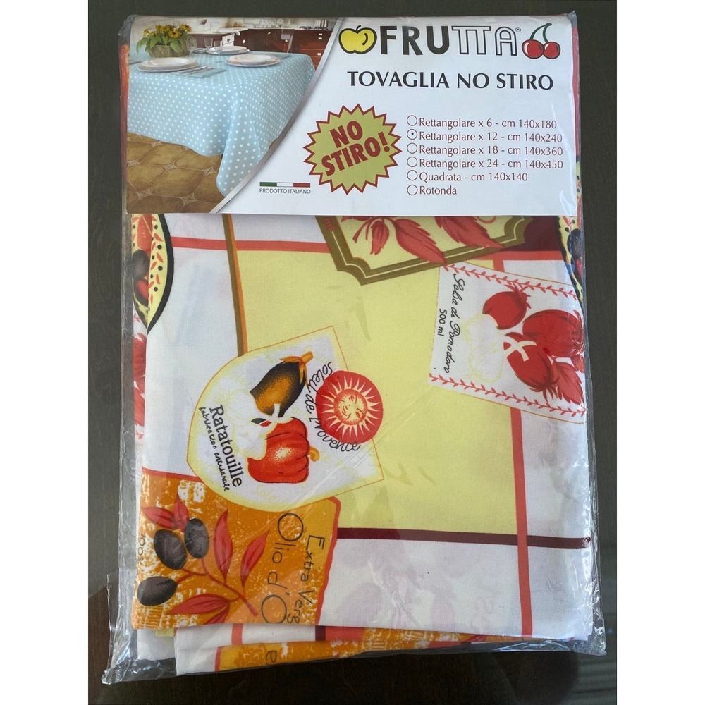 Rectangle Tablecloth 140cm X 240cm, from Italy, NWT. Bright Colors